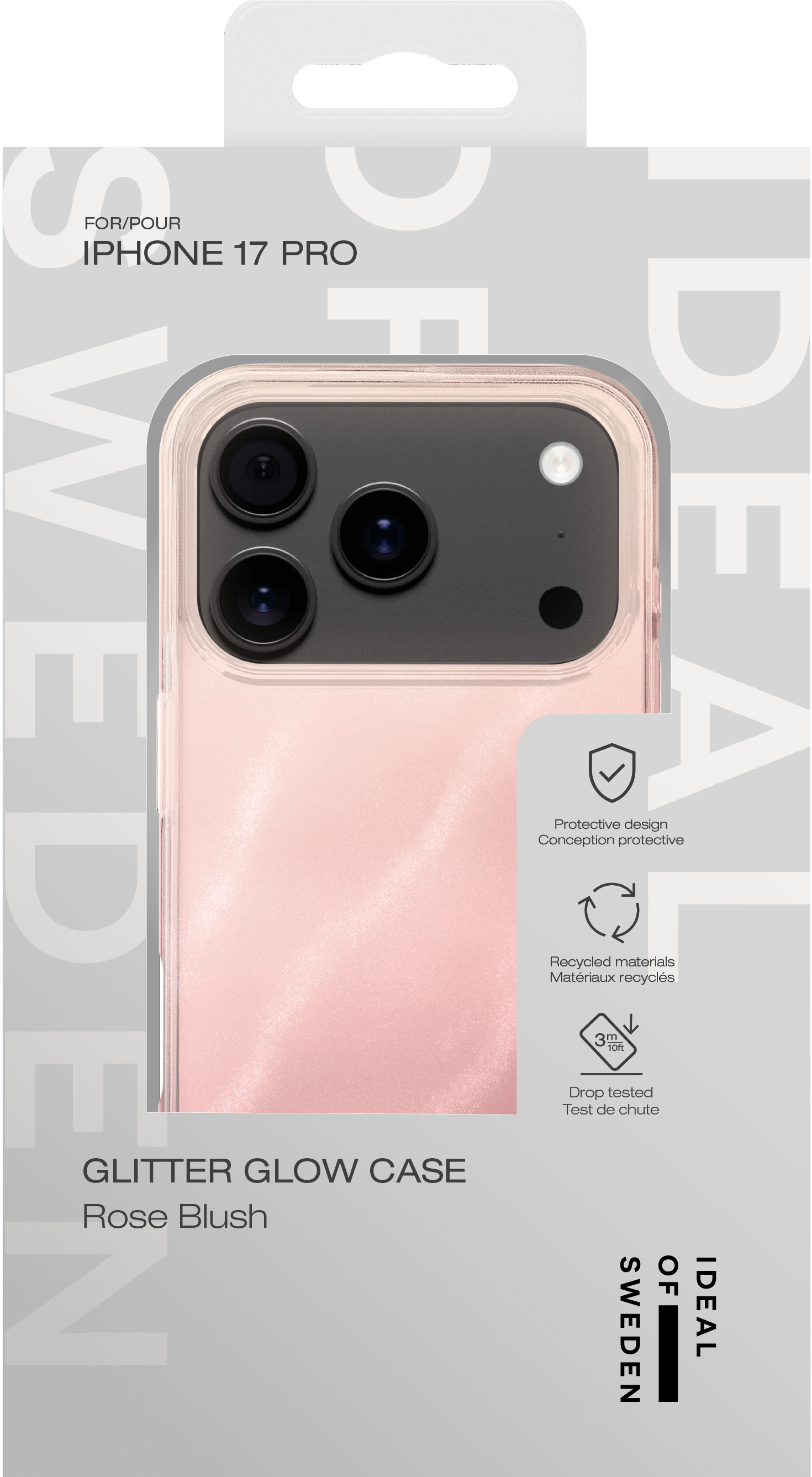 iDeal of Sweden Clear Case iPhone 17 Pro Rose Blush – image 3