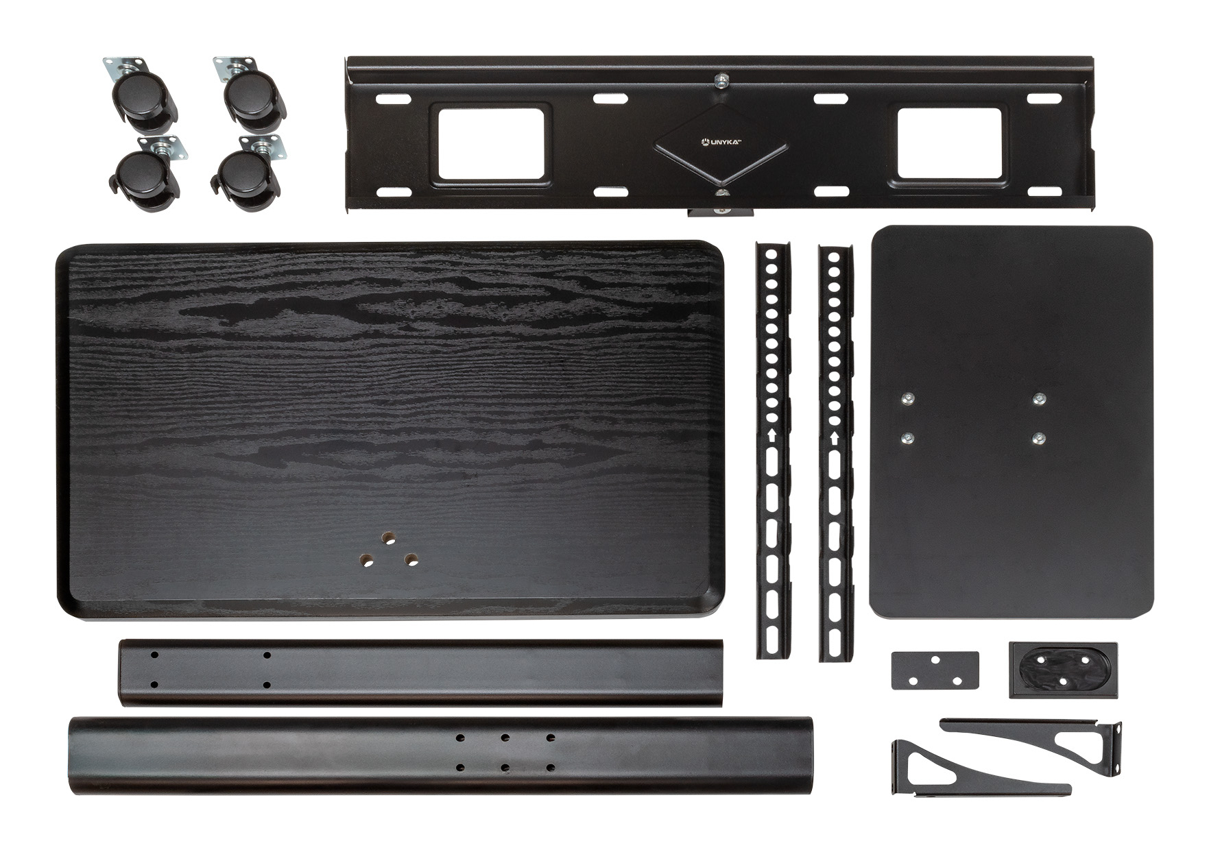 UNYKAch Universal Mobile Floor Stand With Shelf UK520B 32″-75″ TV / Monitors – image 9