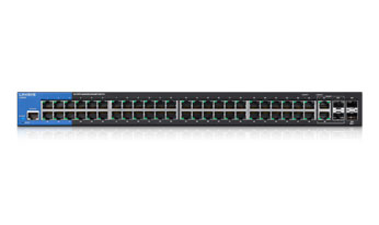 Linksys LGS552-UK network switch Managed L2/L3 Gigabit Ethernet (10/100/1000) 1U Black