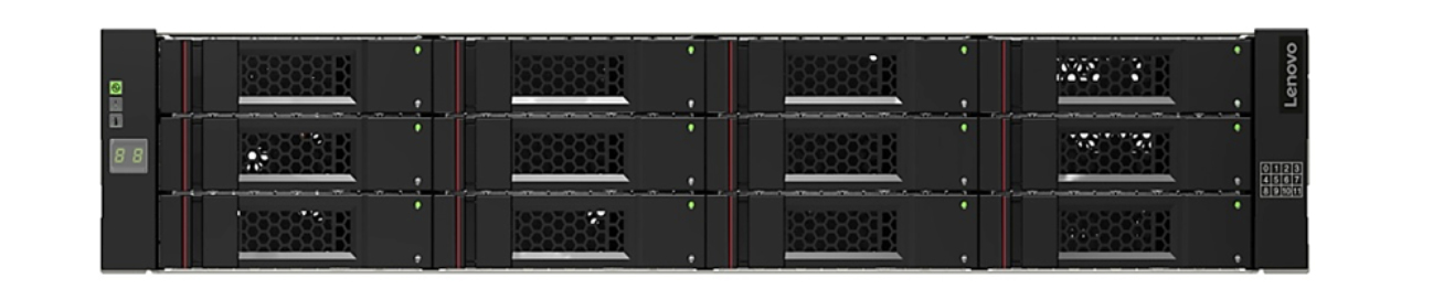 Lenovo Storage D1212 4587 - Storage enclosure - 12 bays (SAS-3) - rack-mountable - 2U