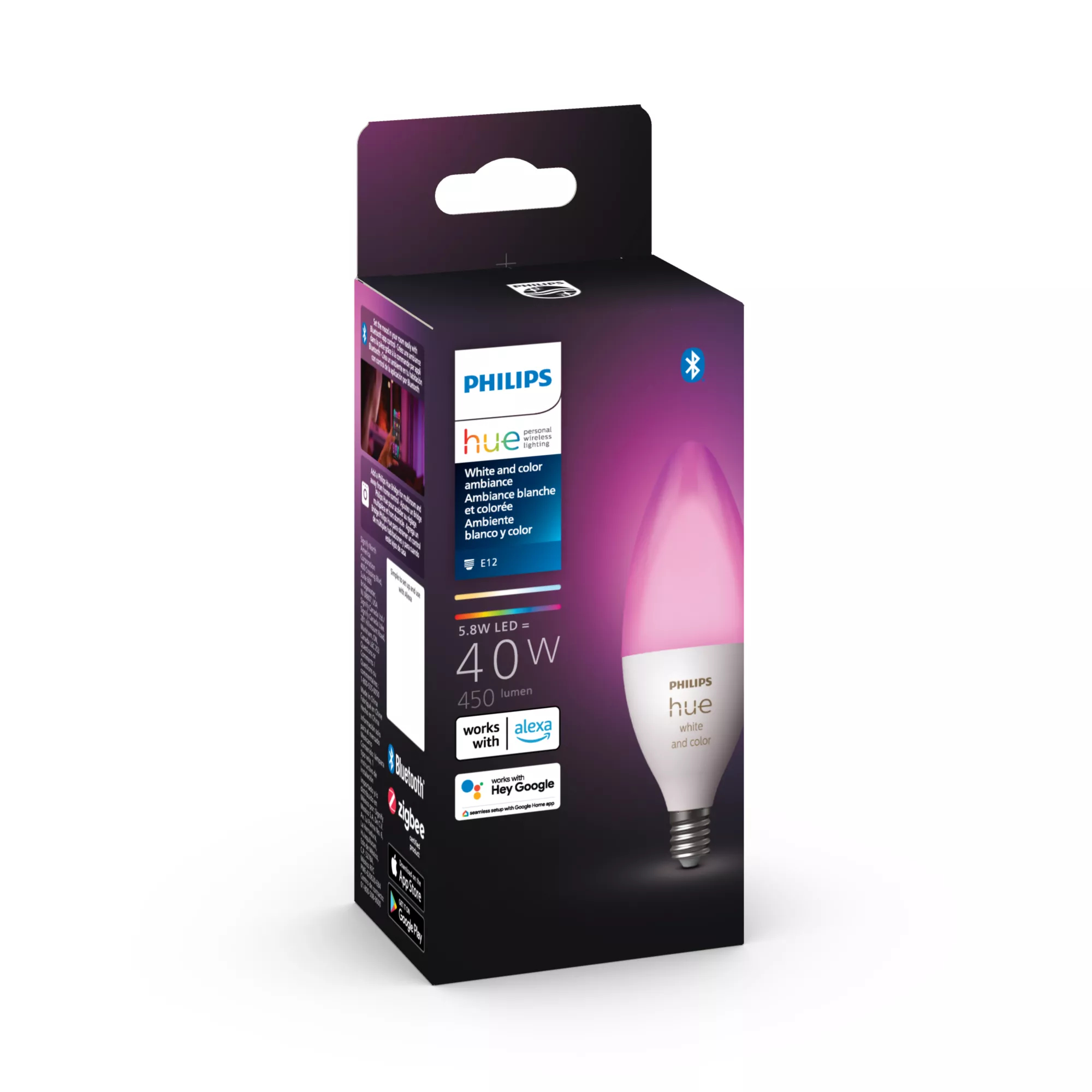 Philips by Signify Philips Hue White and colour ambience 046677556969 smart lighting Smart bulb Bluetooth/Zigbee – image 5