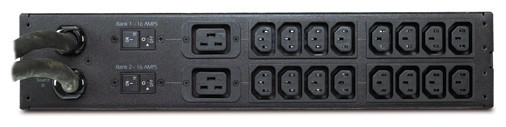 APC Rack ATS, 230V, 32A, IEC309 in, (16)C13 (2)C19 out – image 2