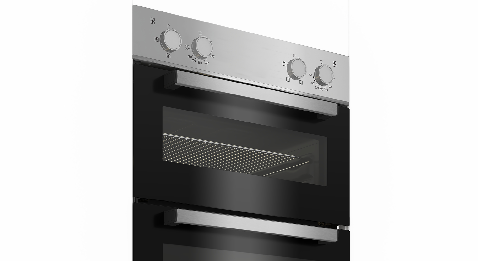 Beko BBXDF21000S 90cm Built-In Double Fan Oven with Easy Grip Knobs – image 3