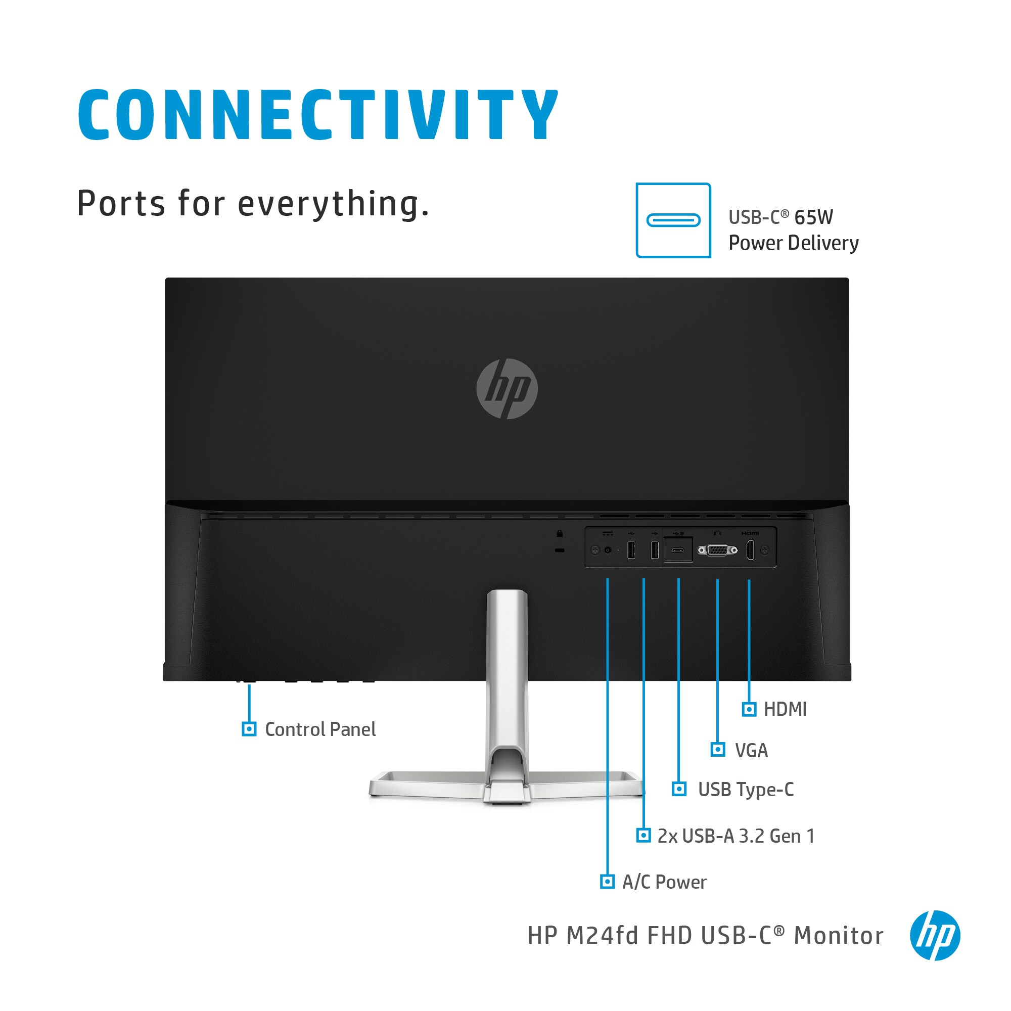 HP M24fd computer monitor – image 8