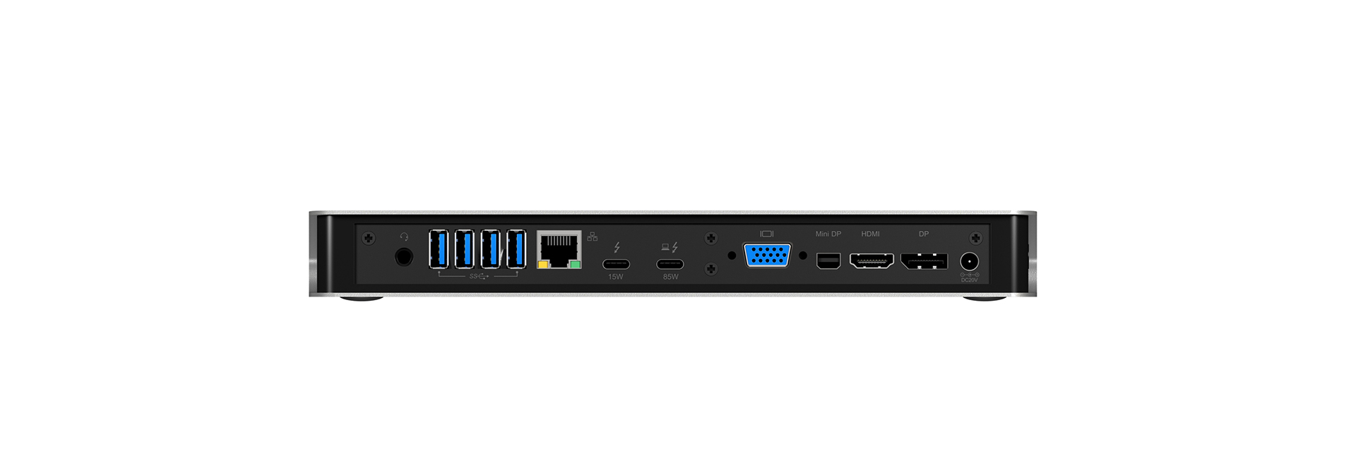 ICY BOX IB-DK2801-TB3 Thunderbolt 3 Black, Silver – image 3