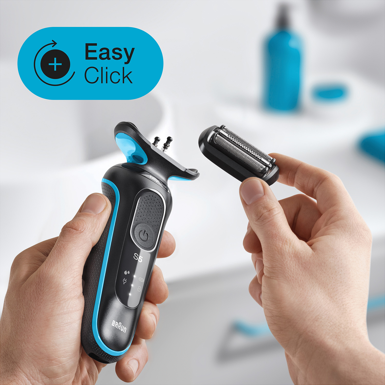 Braun Series 5 51-M1000s Foil shaver Black, Blue – image 4
