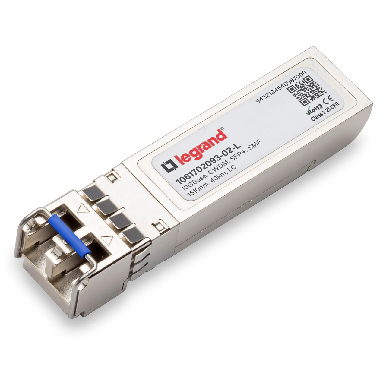 Legrand 1061702093-02-L network transceiver module Fiber optic 10000 Mbit/s SFP+ 1510 nm
