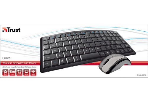 Trust 18062 keyboard Mouse included TV RF Wireless – image 3