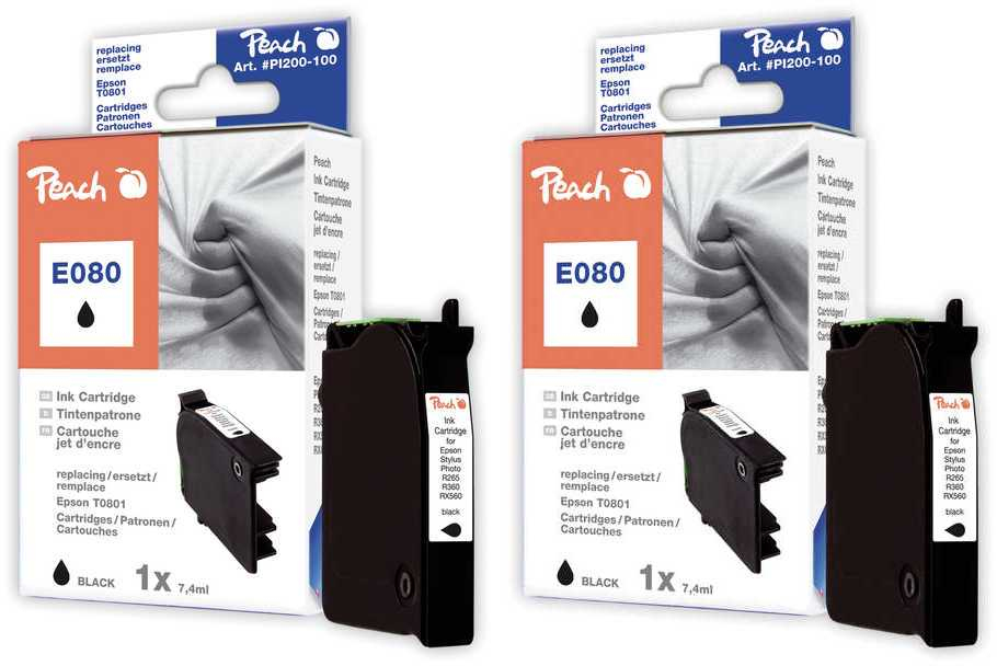 Peach 318785 ink cartridge 2 pc(s) Black