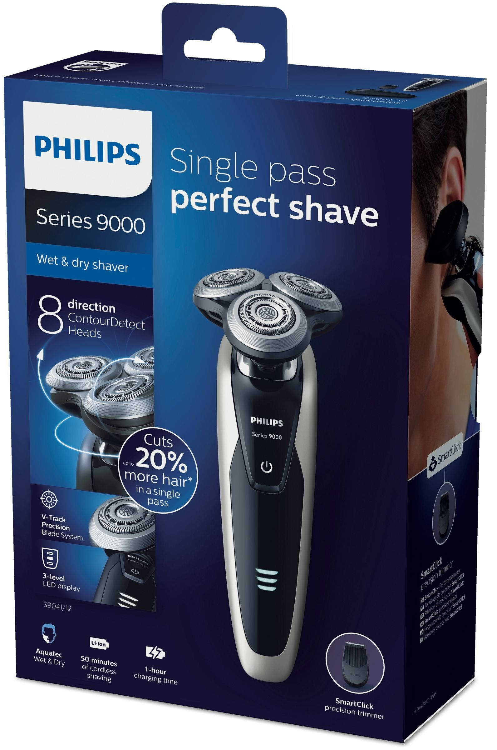 Philips SHAVER Series 9000 wet and dry electric shaver S9041/12 – image 2