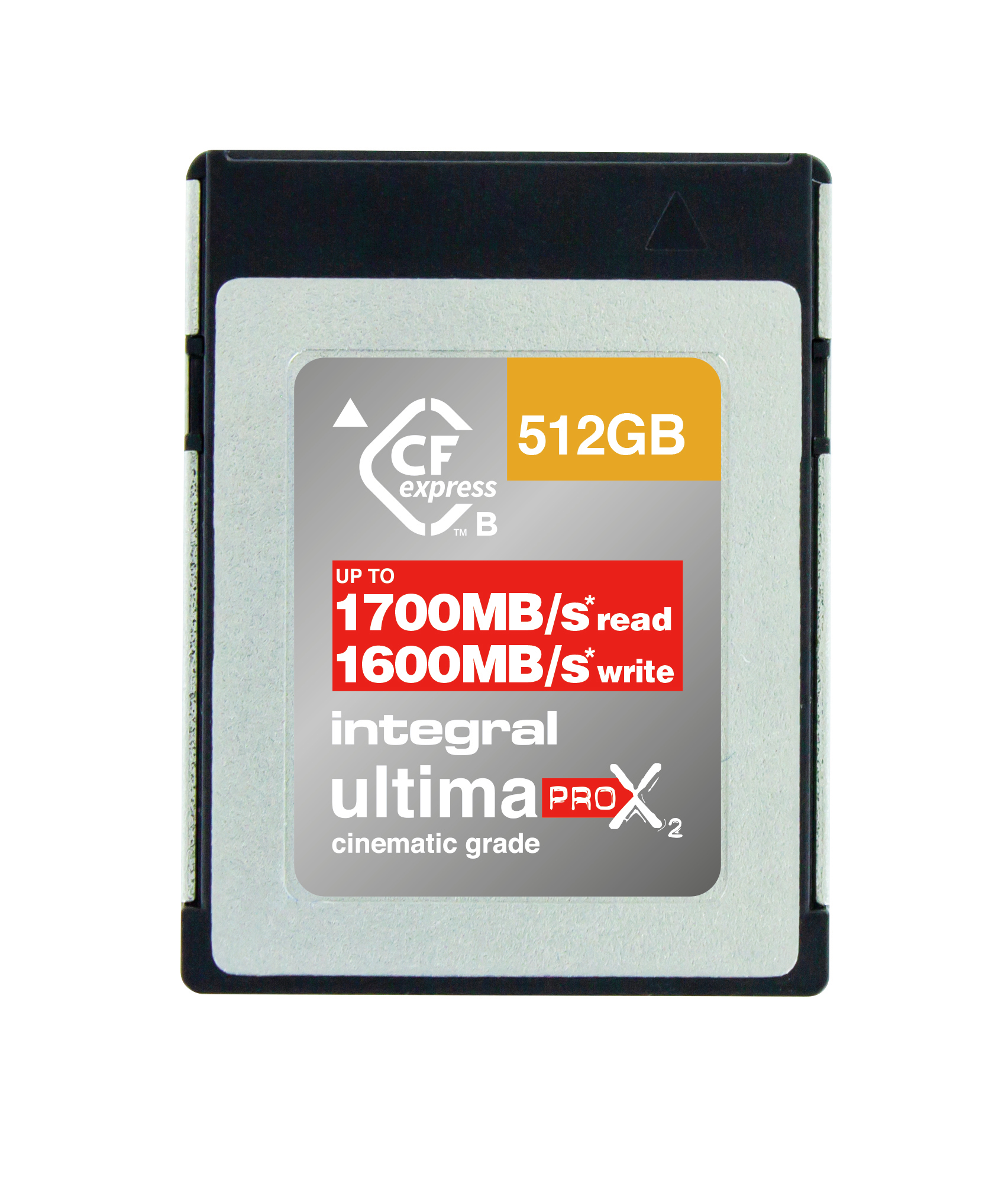 Integral 512GB CFEXPRESS CARD TYPE B 2.0 UP TO R-1700 W-1600 MBS SUSTAINED WRITE - 500MBS CINEMATIC GRADE 8K RAW and 4K 120FPS