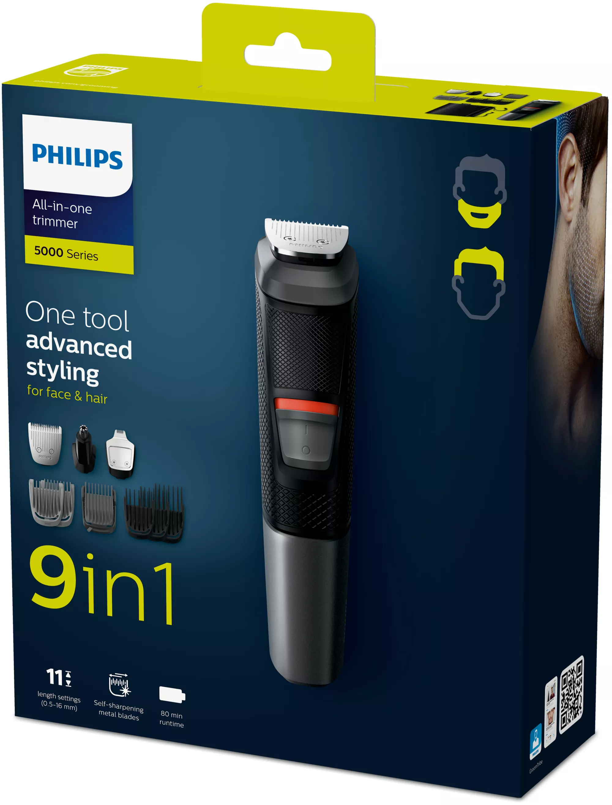 Philips MULTIGROOM Series 5000 MG5720/15 hair trimmers/clipper Black, Grey – image 2