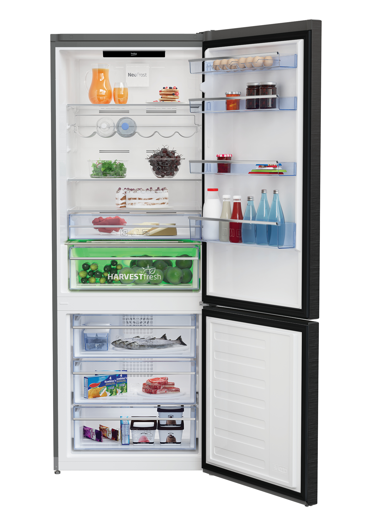 Beko RCNE560E60ZXRN fridge-freezer Freestanding – image 3