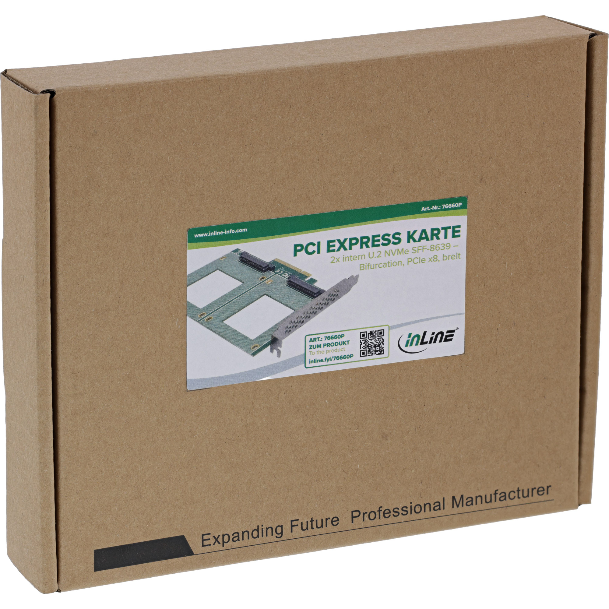 InLine 76660P interface cards/adapter Internal U.2 – image 1