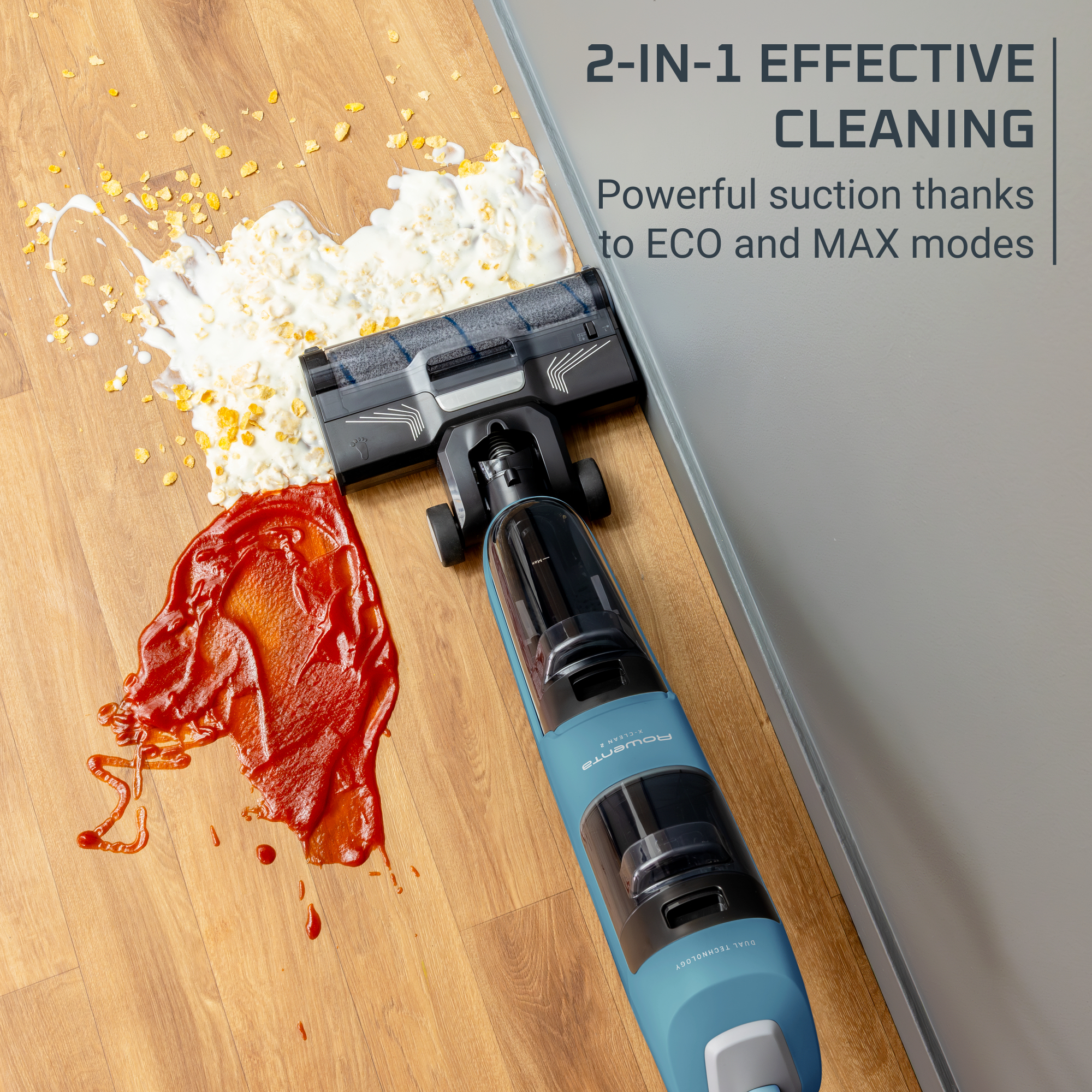 Rowenta X-Clean 2 GZ2271E0 stick vacuum/electric broom Battery Dry&wet Bagless Blue – image 4