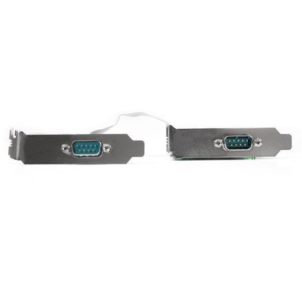 StarTech.com 2-Port Low Profile Native RS232 PCI Express Serial Adapter Card, 16550 UART, PCIe to Dual Serial DB9, Windows & Linux, TAA - Replaced by PEX2S953LP – image 2