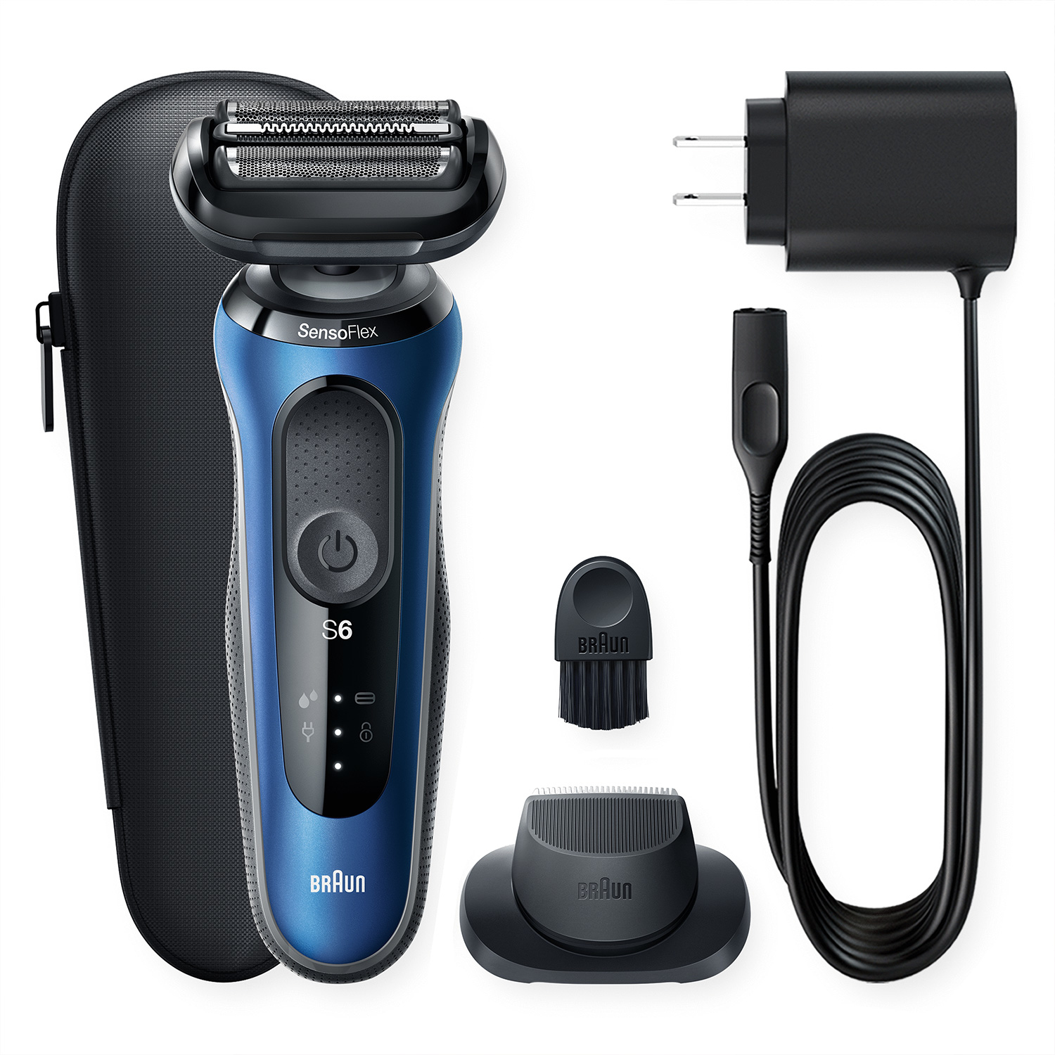 Braun Series 6 61-B1200s Foil shaver Trimmer Black, Blue – image 9