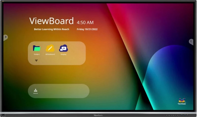 Viewsonic IFP7550 5F tableau blanc interactif 190,5 cm (75 ) 3840 x 2160 pixels Écran tactile Noir HDMI Neuf — photo 11