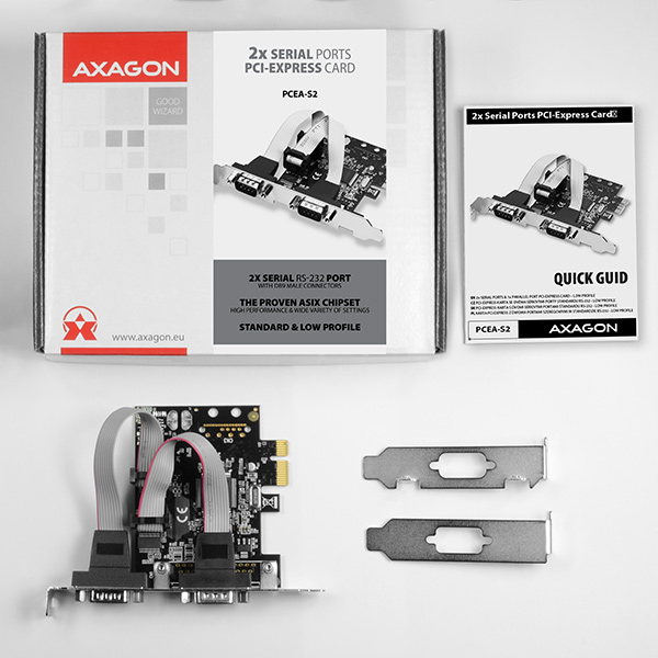 Axagon PCEA-S2 interface cards/adapter Internal Serial – image 4