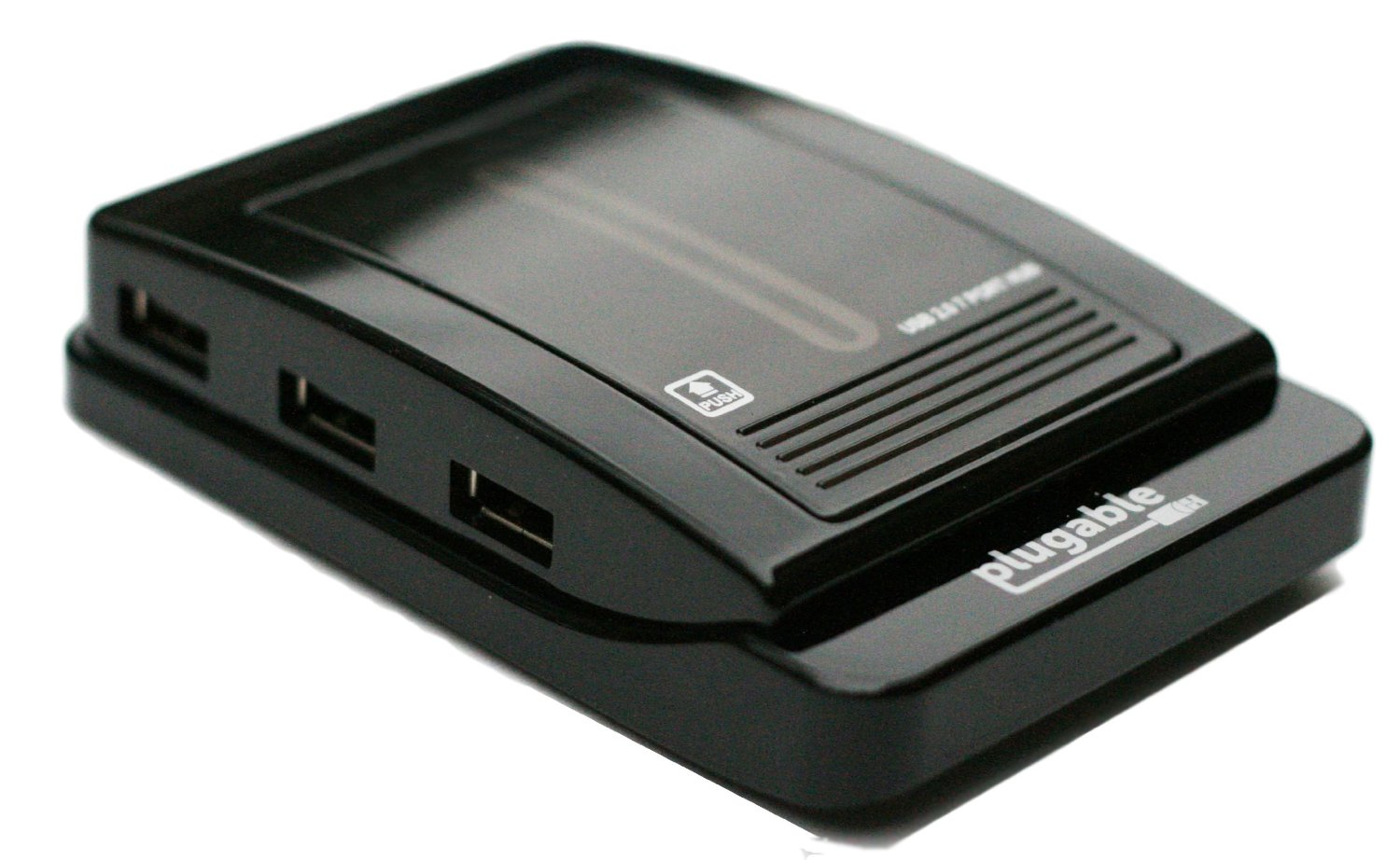 Plugable Technologies USB2-HUB-AG7 interface hub 480 Mbit/s Black – image 2
