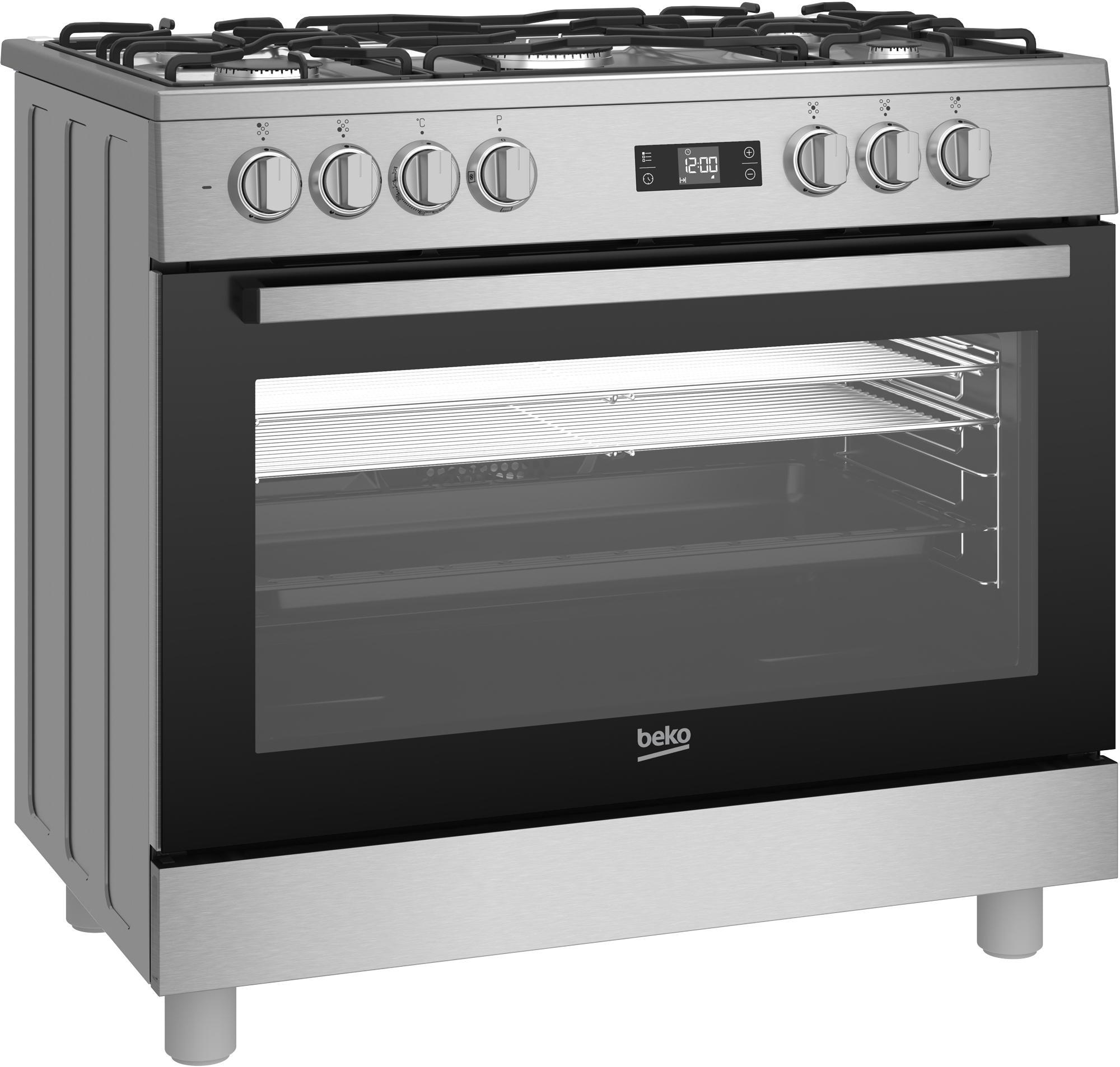 Beko GF15320DXNS cooker Range cooker Electric Gas Stainless steel – image 2