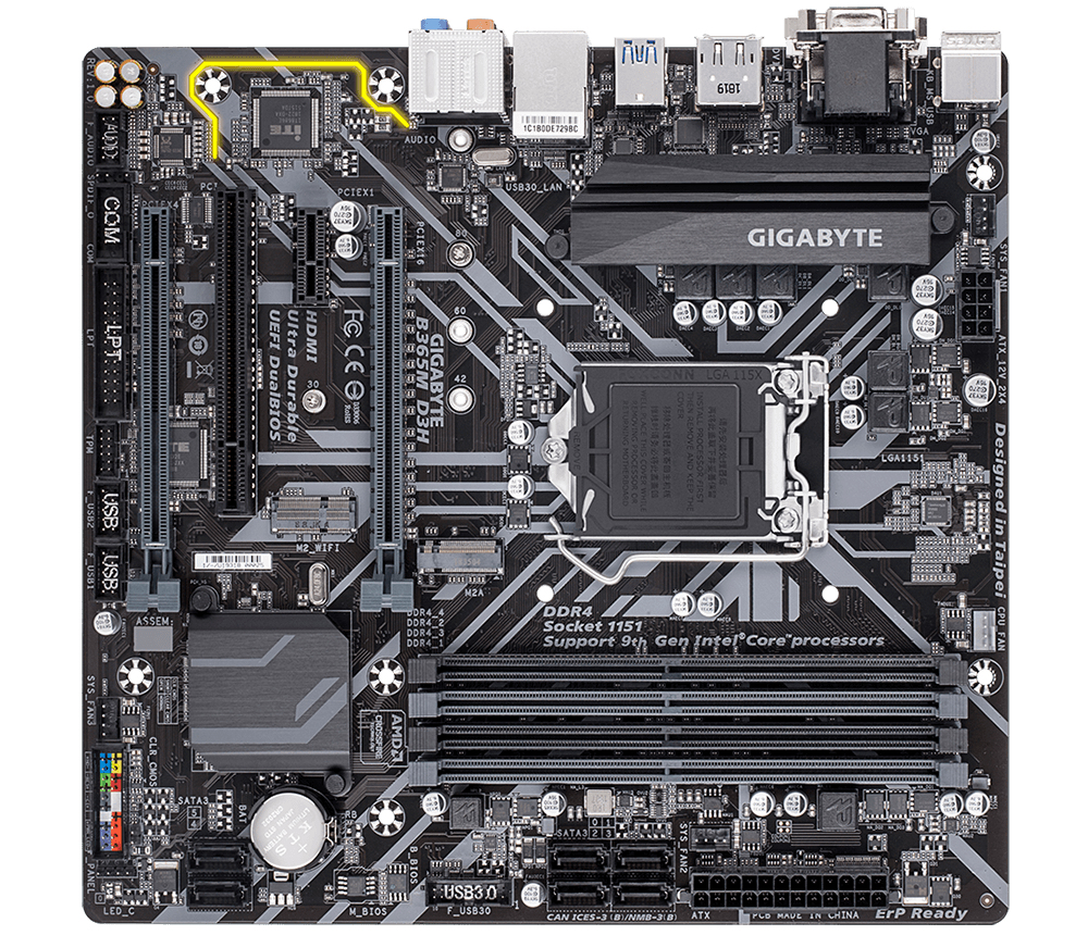 GIGABYTE B365M D3H (rev. 1.0) – image 2