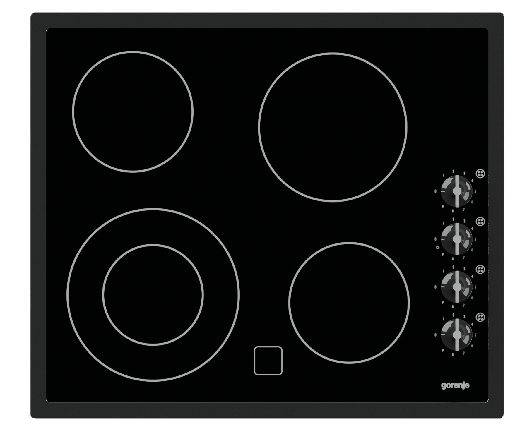 Gorenje EC630RBR hob Black Built-in Ceramic hob 4 zone(s)