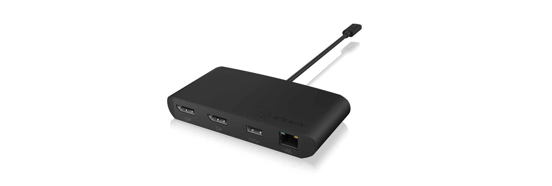 ICY BOX IB-DK406-TB3 Wired Thunderbolt 3 Black – image 4