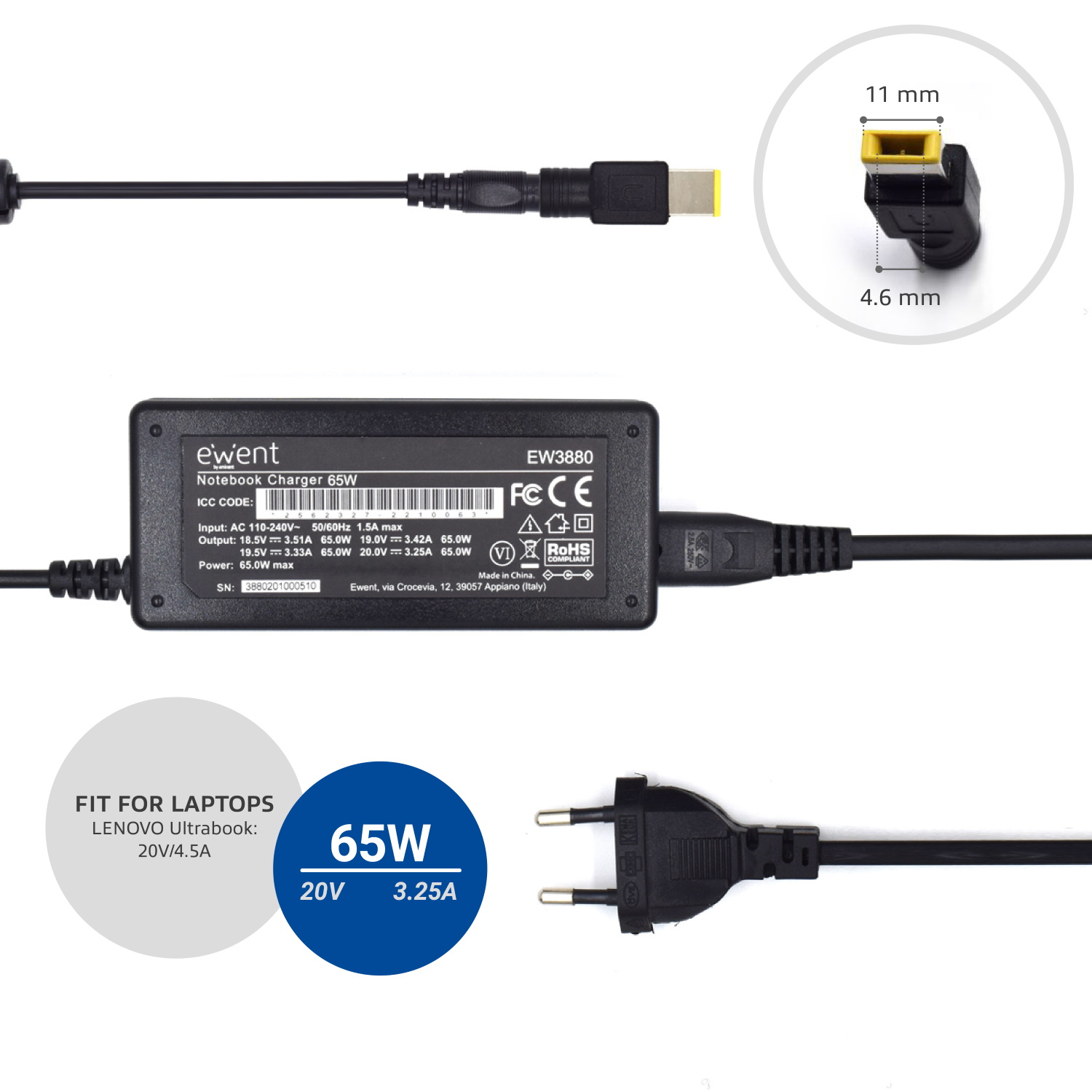 Ewent Notebook charger Home – image 4
