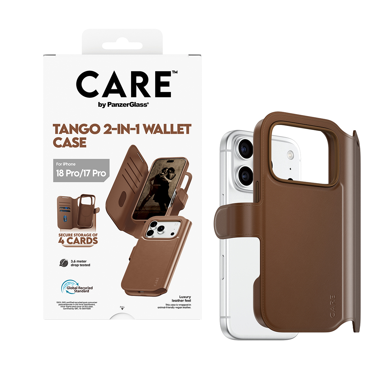PanzerGlass CARE™ by PanzerGlass® Tango 2-in-1 Wallet Case Brown w. MagSafe iPhone 18 Pro | 17 Pro – image 5