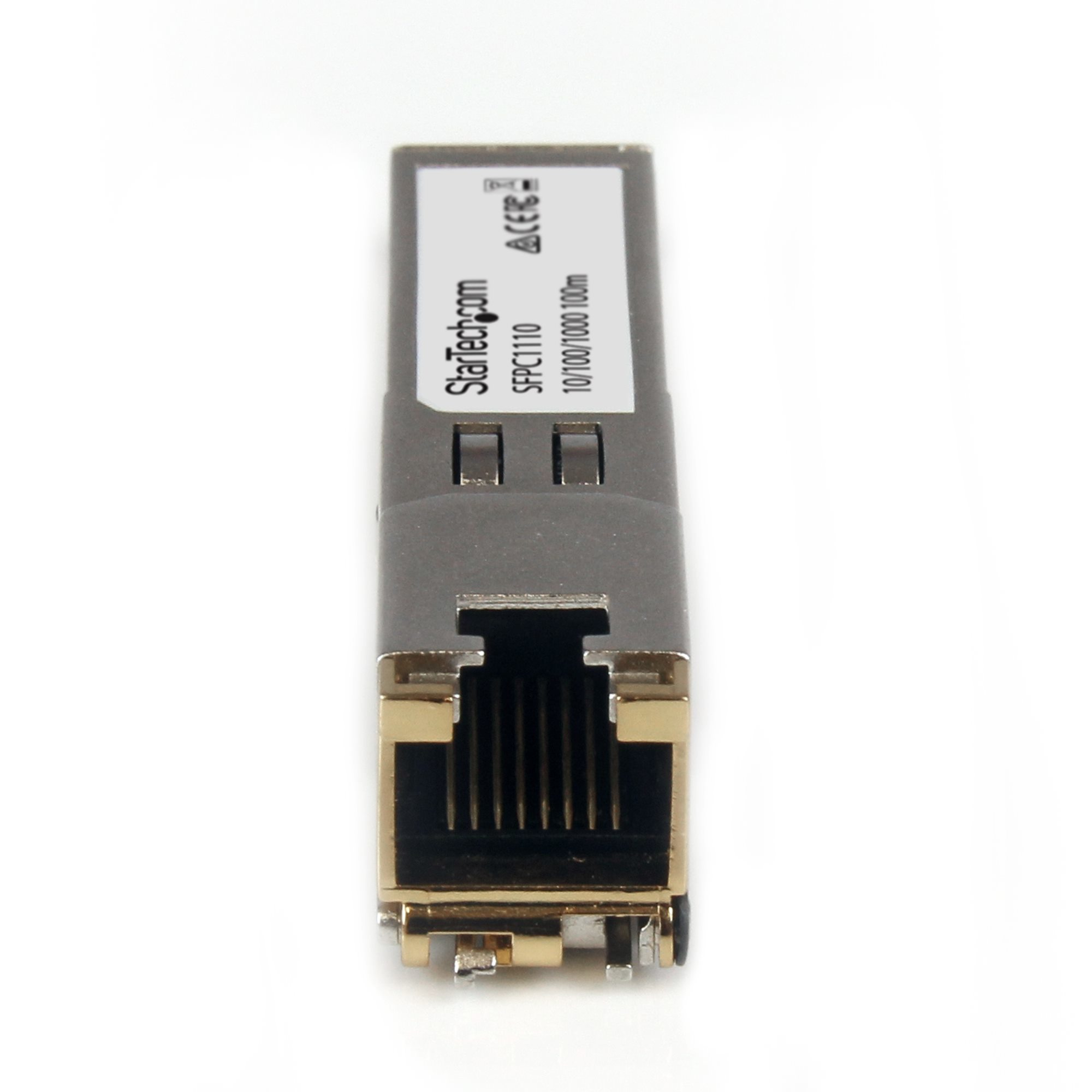 StarTech.com Cisco SFP-GE-T Compatible SFP Module - 1000BASE-T - SFP to RJ45 Cat6/Cat5e - 10/100/1000 Mbps - RJ-45 100m - Cisco IE3400, IE3300, IE3200 – image 3