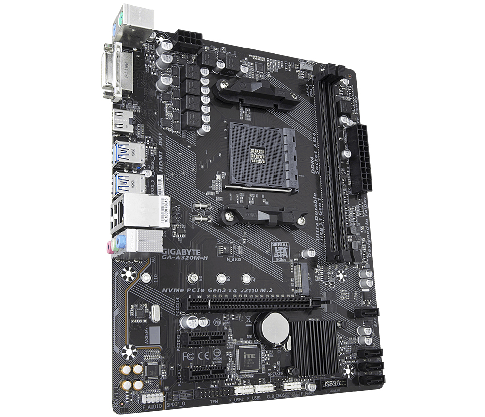 GIGABYTE GA-A320M-H motherboard AMD A320 Socket AM4 micro ATX – image 3