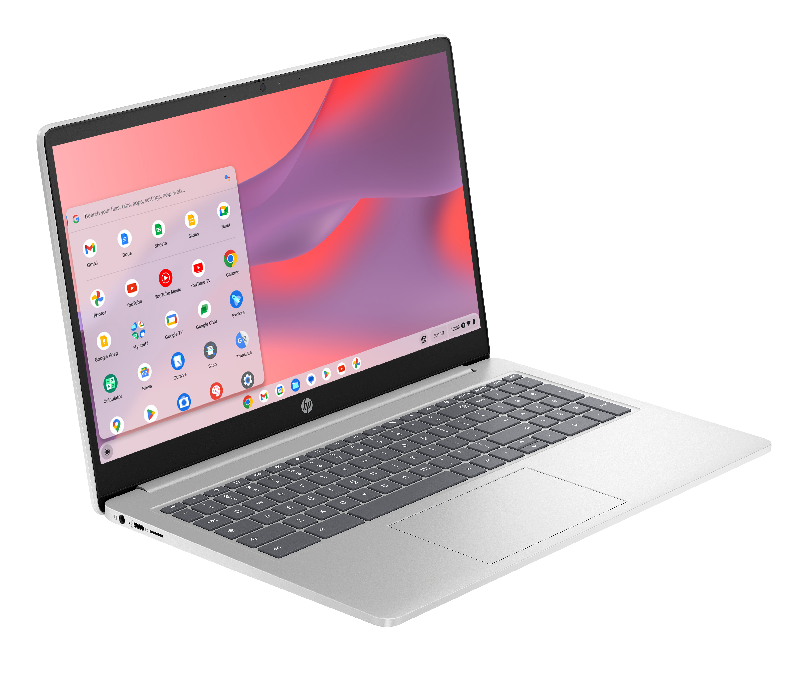 HP Chromebook 15a-nb0006na Intel® N N100 39.6 cm (15.6″) HD 4 GB LPDDR5-SDRAM 128 GB UFS Wi-Fi 6 (802.11ax) ChromeOS Silver image 2