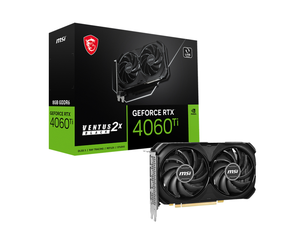 MSI GeForce RTX 4060 Ti VENTUS 2X BLACK 8G – image 2