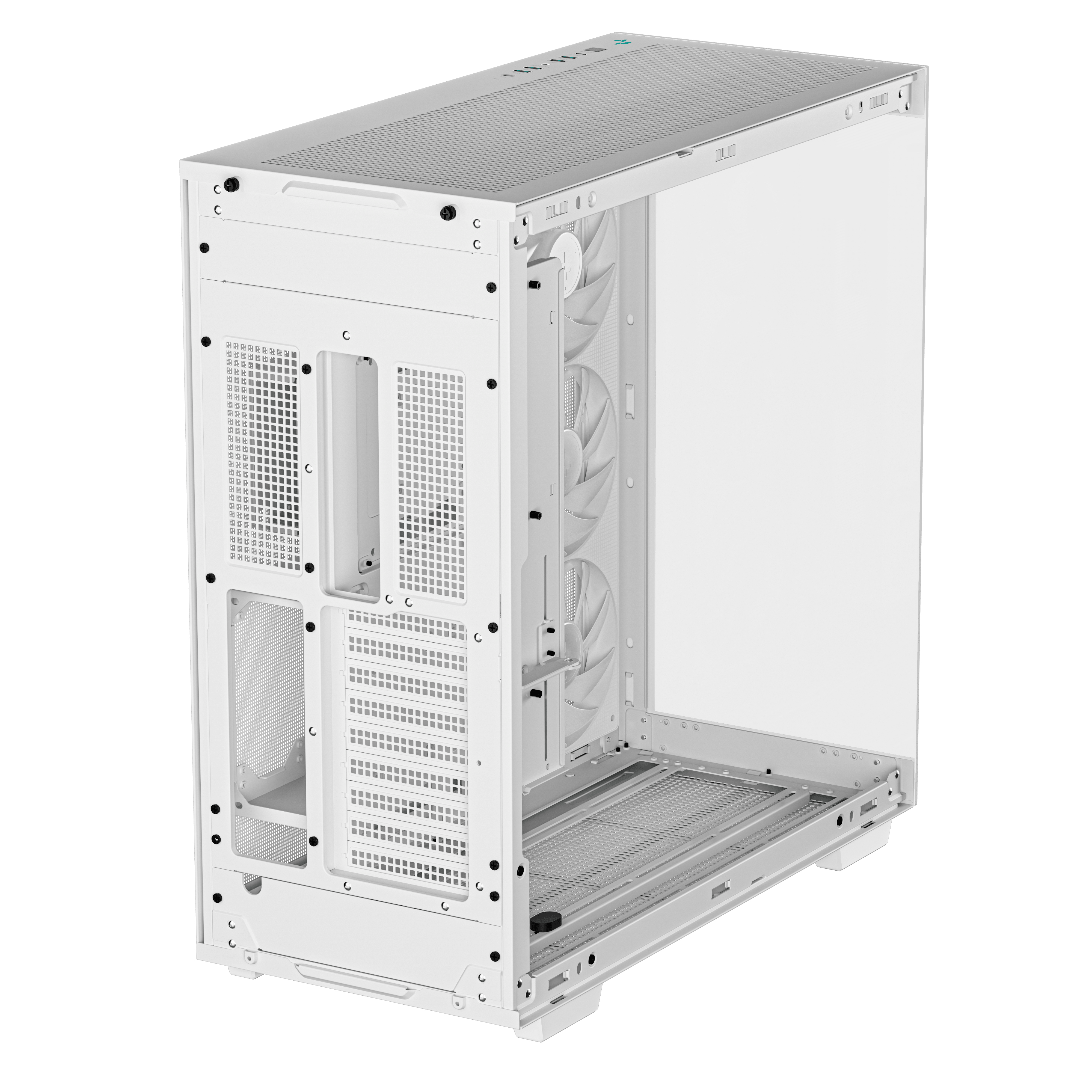 Gabinete Gamer DeepCool CH780 - Torre - Mini-ITX/M-ATX/ATX/E-ATX - 1 Ventilador - Panel Lateral - Blanco - R-CH780-WHADE41-A-1