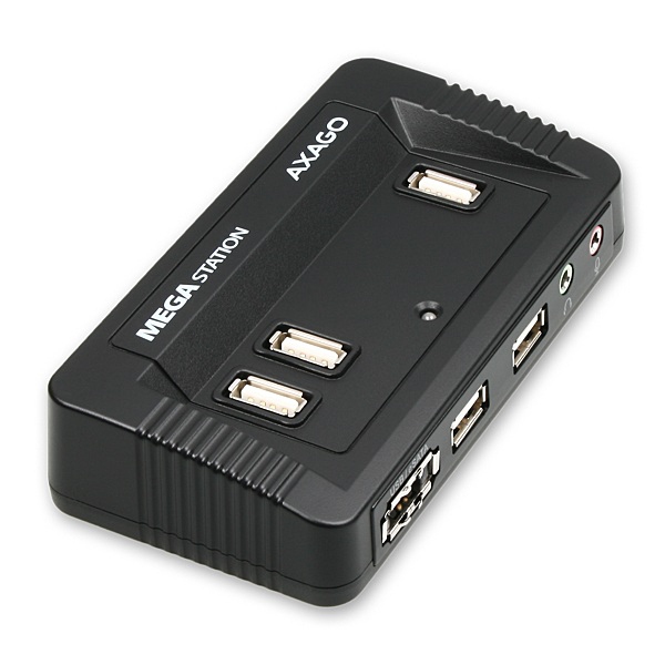 Axagon ADD-XM laptop dock/port replicator Black – image 1