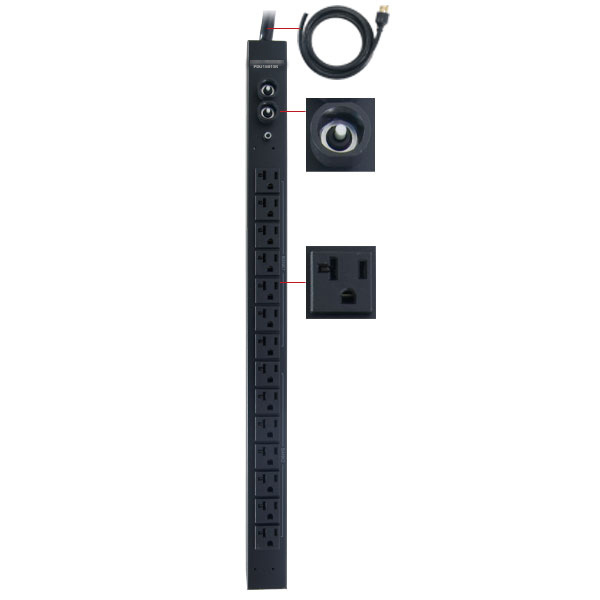 CyberPower PDU30BVT14F power distribution unit (PDU) 14 AC outlet(s) 0U Black – image 2
