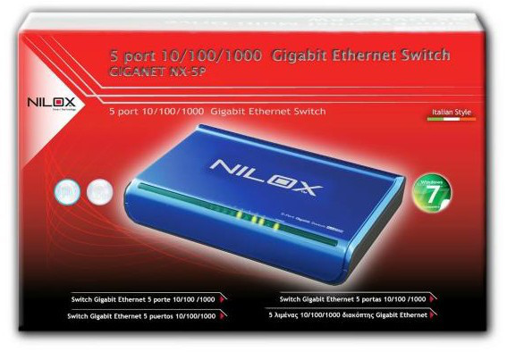 Nilox 16NX040502002 network switch Blue – image 2