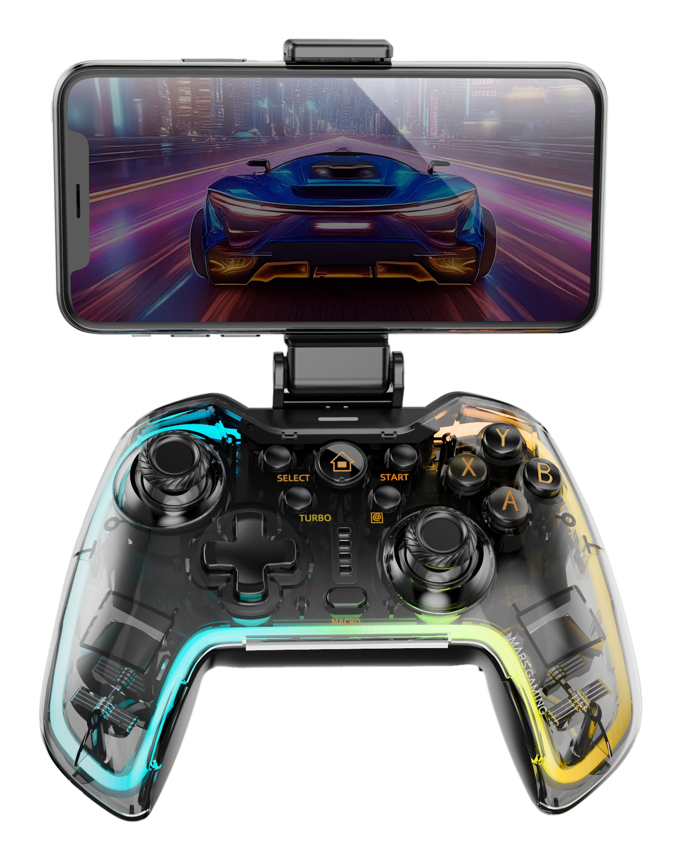 Mars Gaming MGP-BT2 Black, Transparent Bluetooth/USB Gamepad Analogue / Digital Android, Nintendo Switch, Nintendo Switch 2, Nintendo Switch Lite, Nintendo Swit – image 1