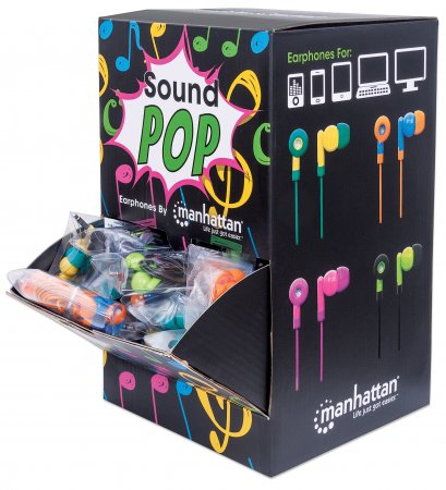 Manhattan 178822 headphones/headset Wired In-ear Music Multicolour – image 1