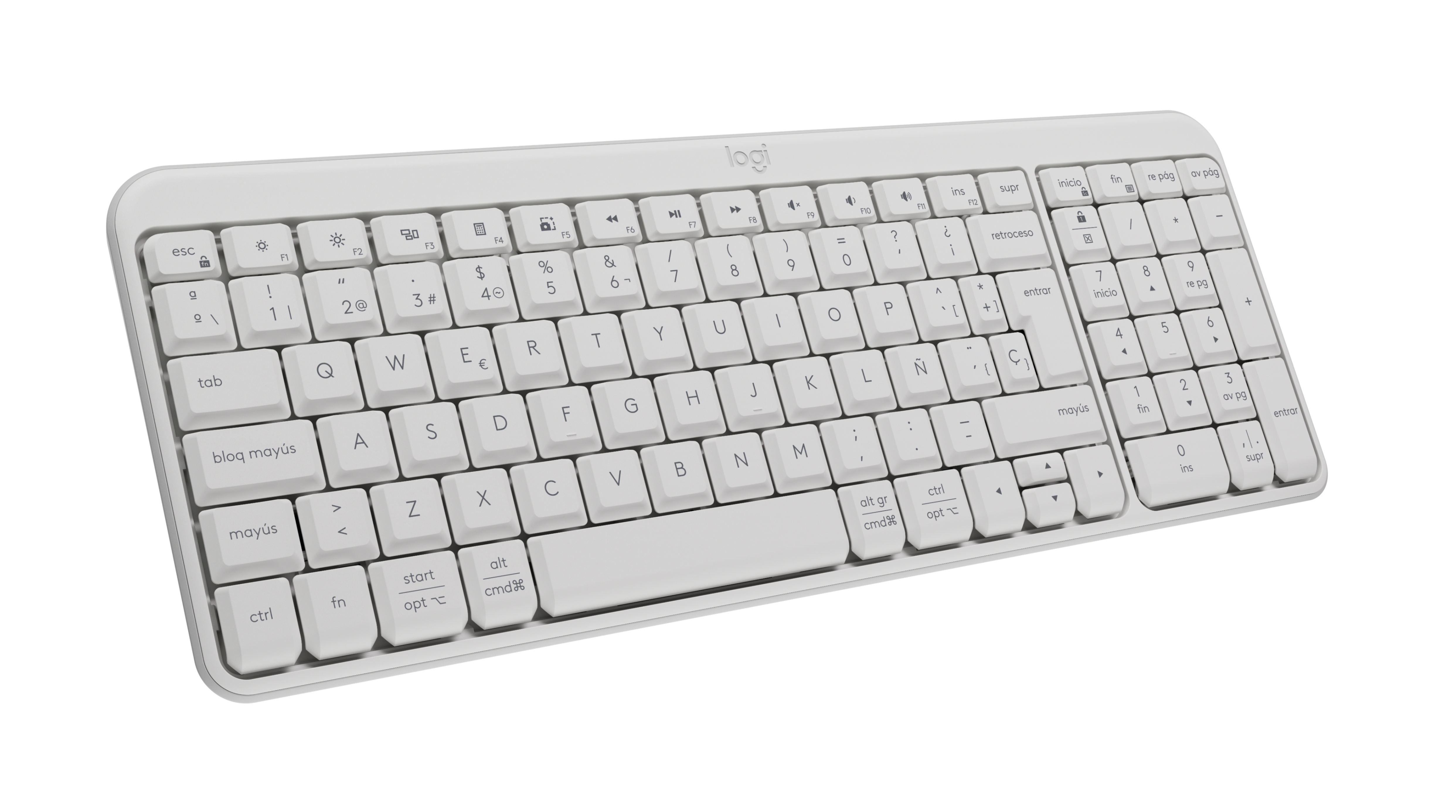 TECLADO LOGITECH K250 COMPACTO BLANCO