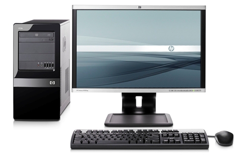 HP Elite 7000 MT + LE2201w – image 1