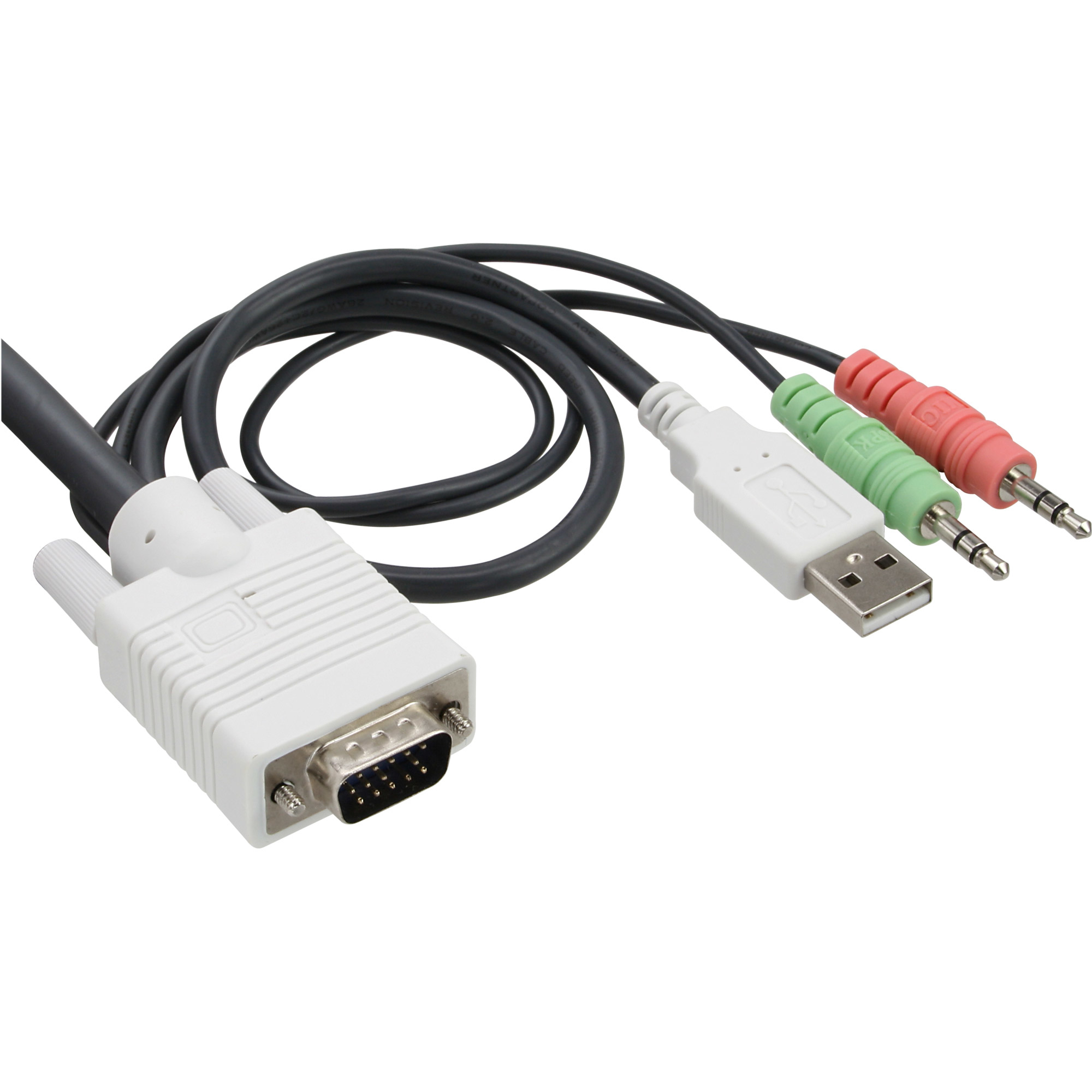 InLine KVM Switch 2 Port VGA USB with Audio – image 2