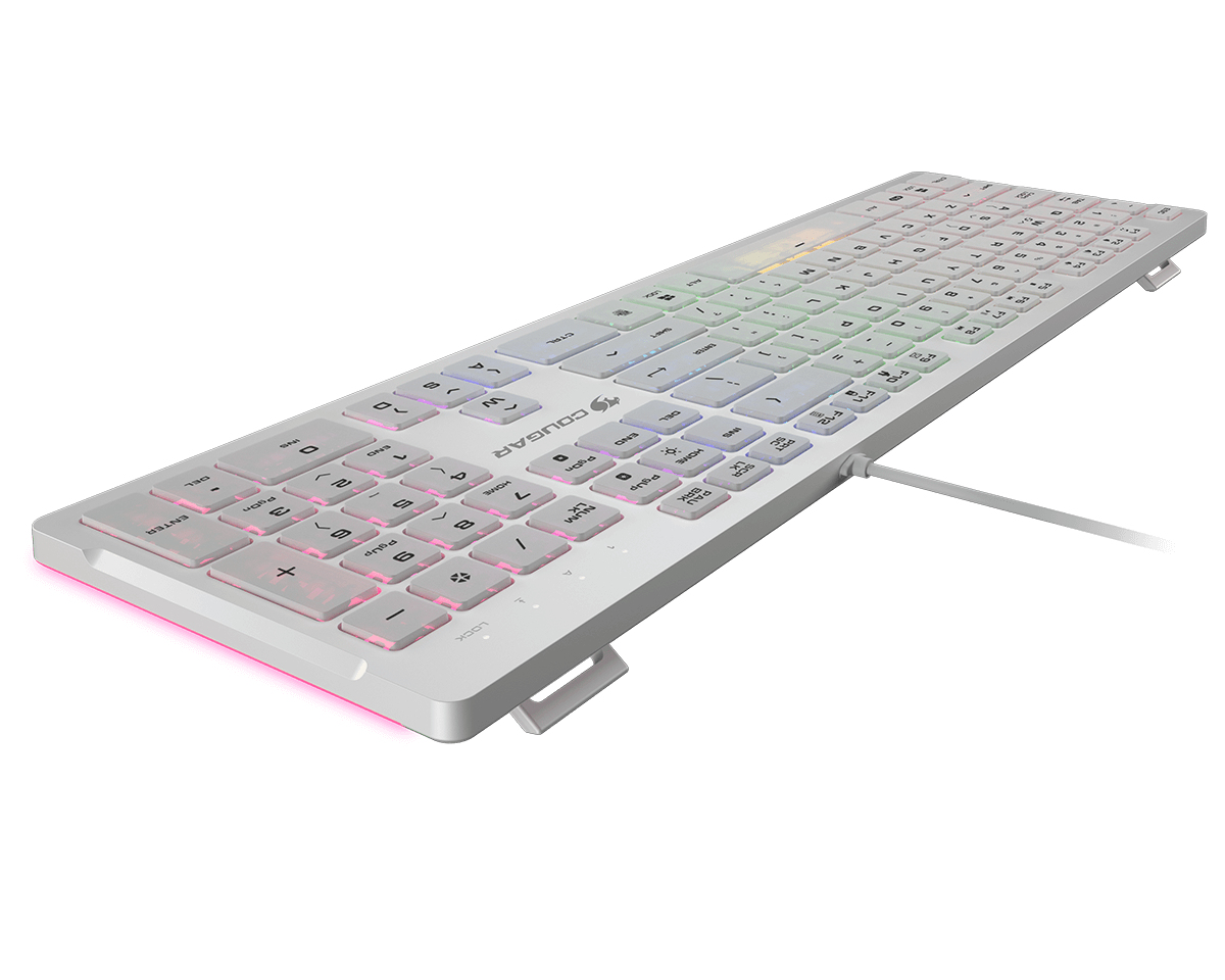 COUGAR 37VSWRNMW.0002 keyboard Gaming USB QWERTY UK International White – image 3