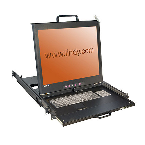 Lindy 21623 KVM switch Rack mounting Black