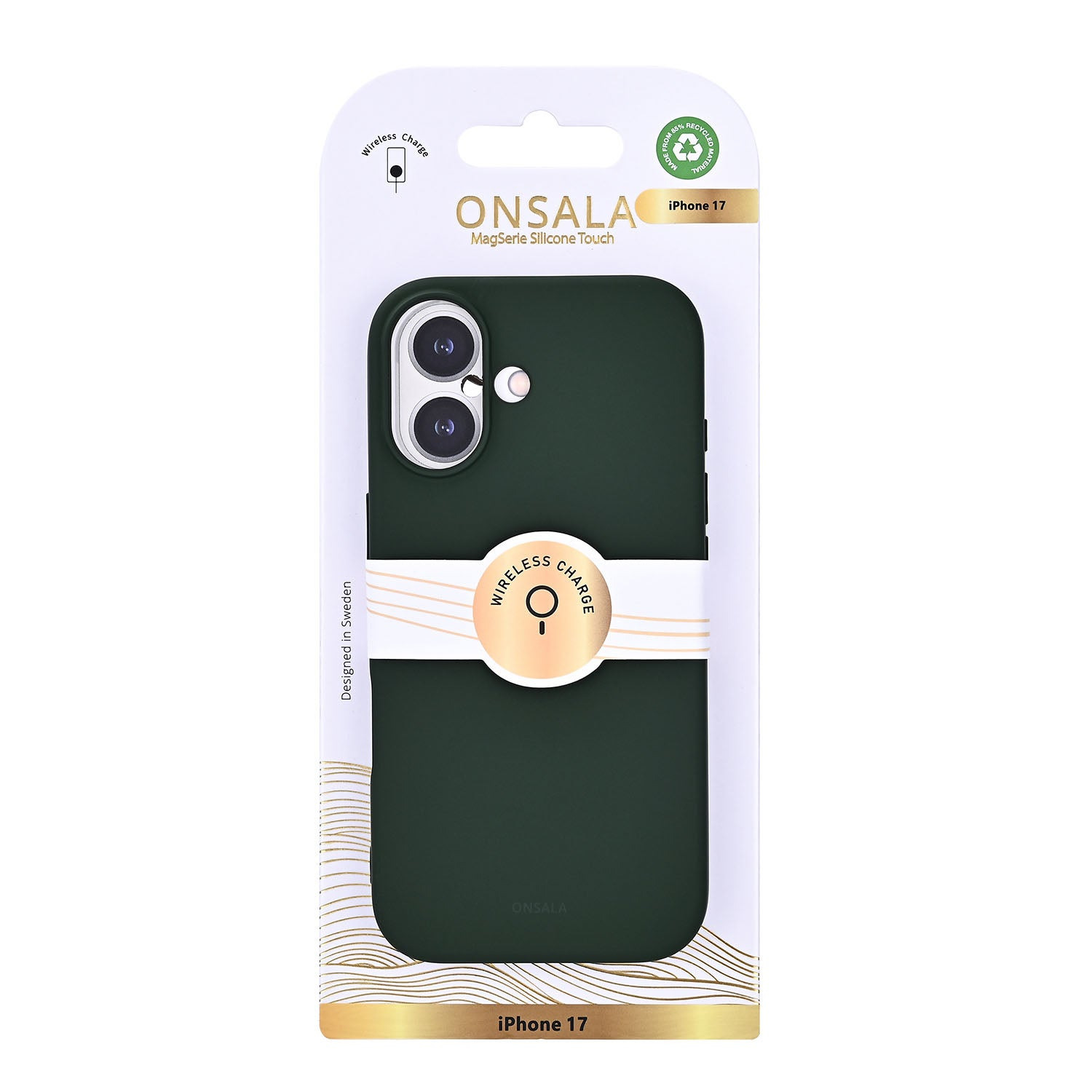 Onsala Phone Case with Silicone Feel Olive Green - iPhone 17 – image 2