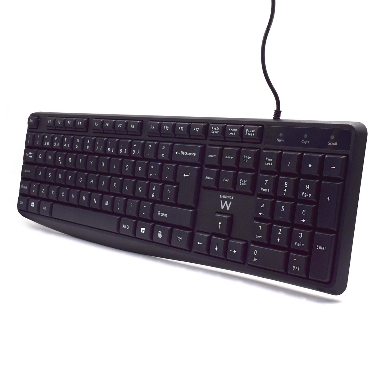 Ewent EW3002 keyboard Office USB QWERTY Portuguese Black – image 2