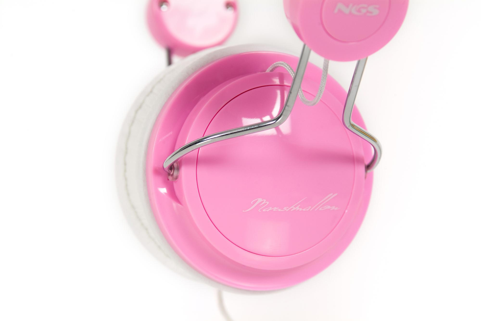 NGS Marshmallow Headphones Wired Pink, White – image 5