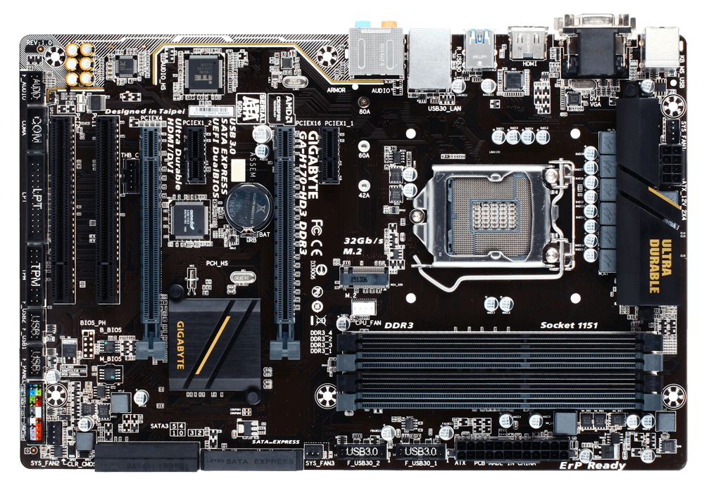 GIGABYTE GA-H170-HD3 DDR3 (rev. 1.0)