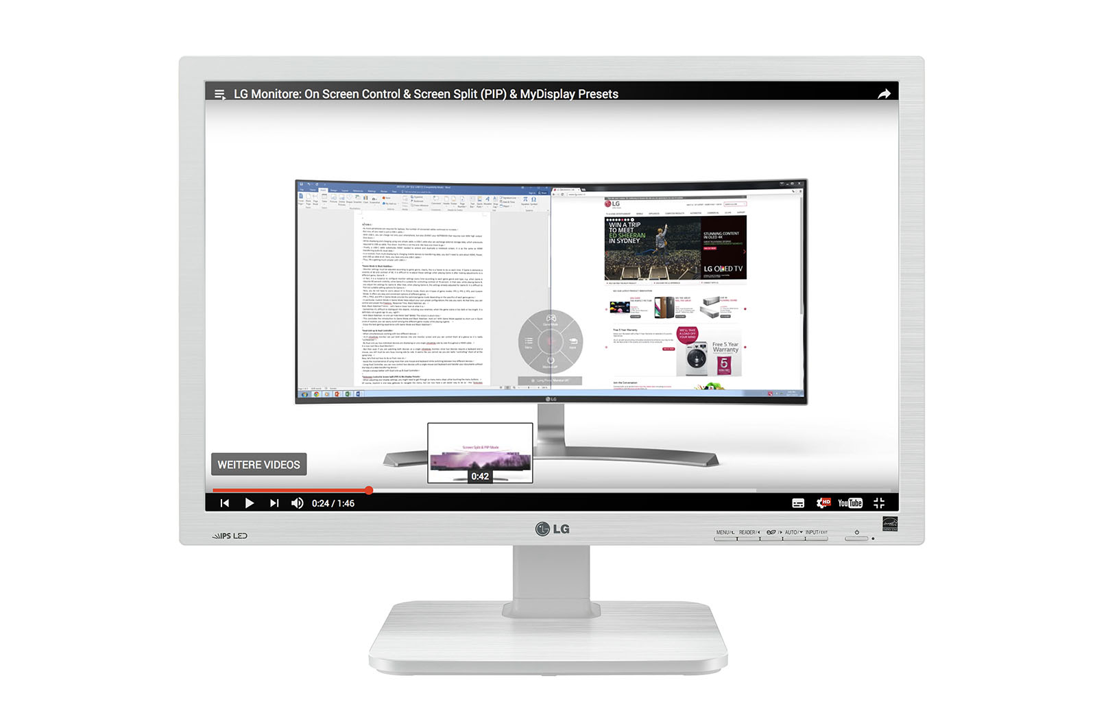 LG 22BK55WD-W computer monitor